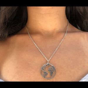 Earth amulet long necklace